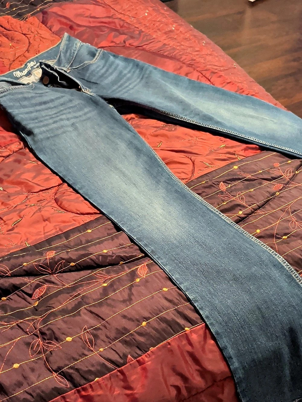Wrangler Boot Cut Jeans Blue Waist 29 x 36 Like New